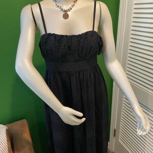 Classic and Current Black Eyelet Dress